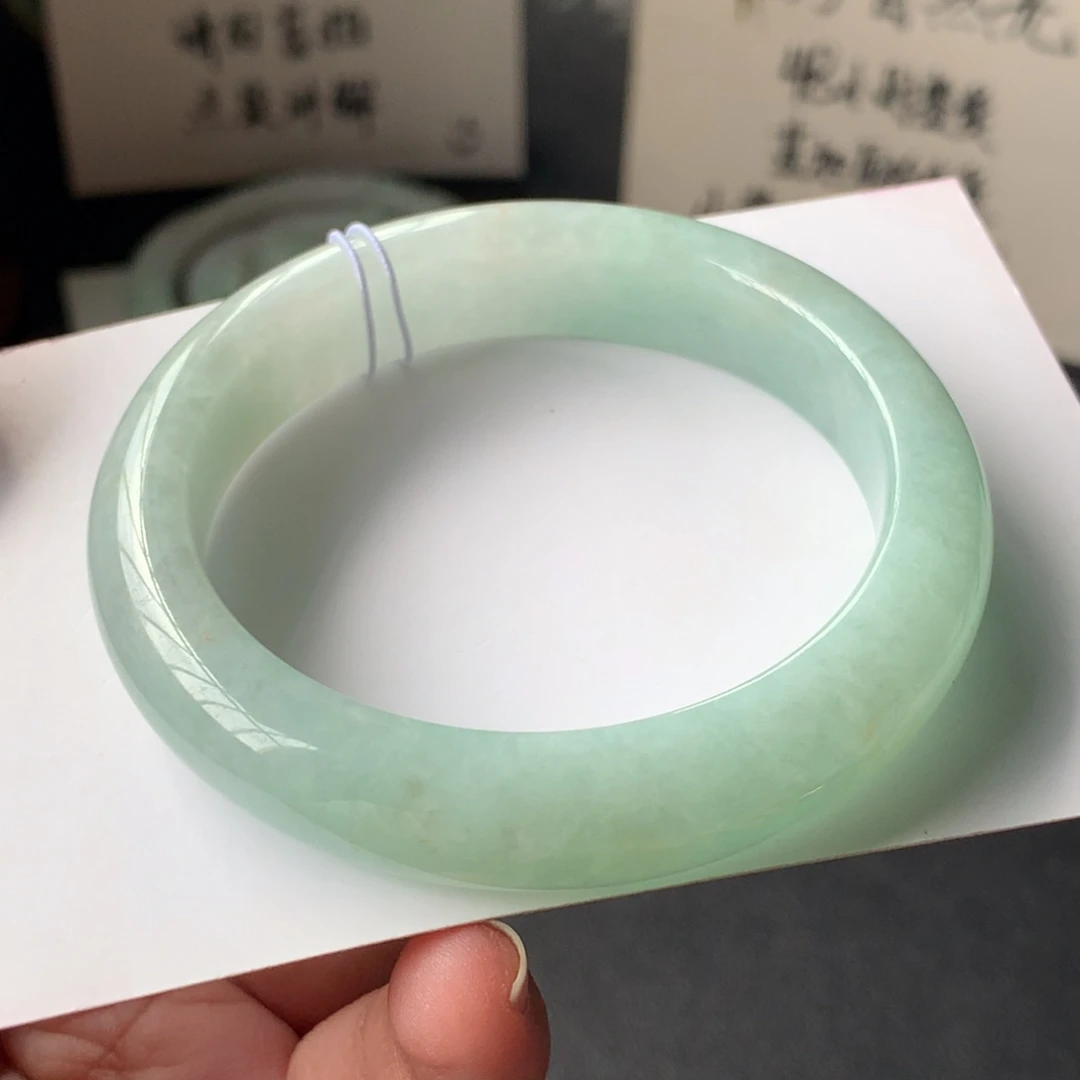 翡翠未镶嵌手镯58号51-11.2-7.8