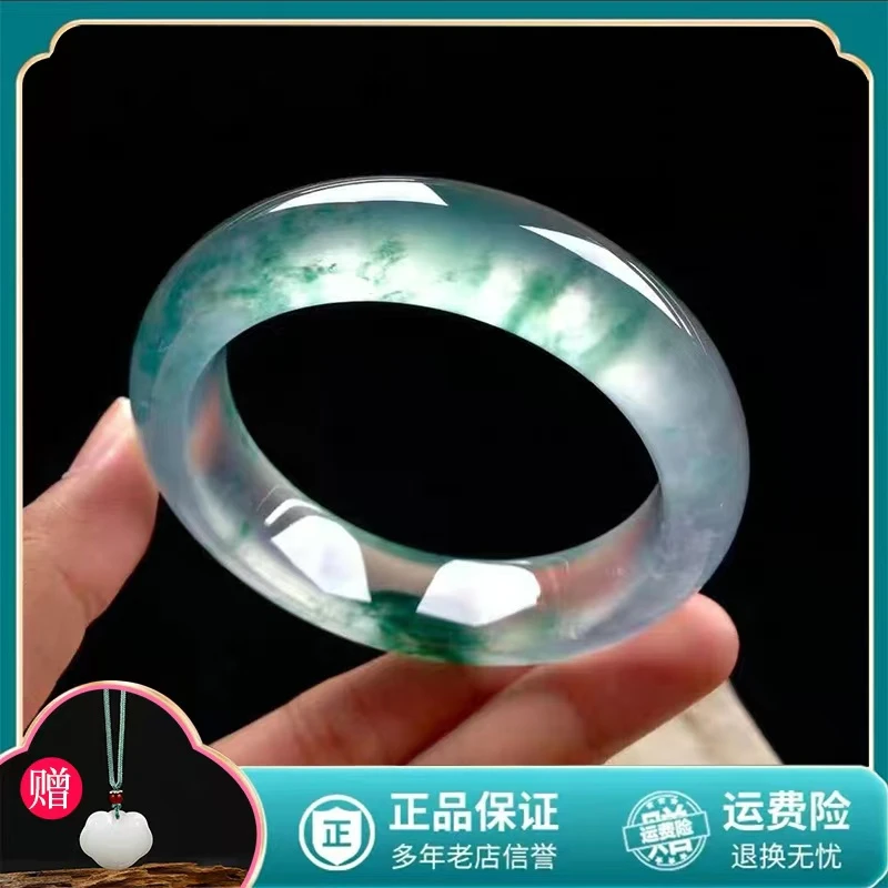 正品时尚爆款冰透飘花正圈高档精美女款手镯