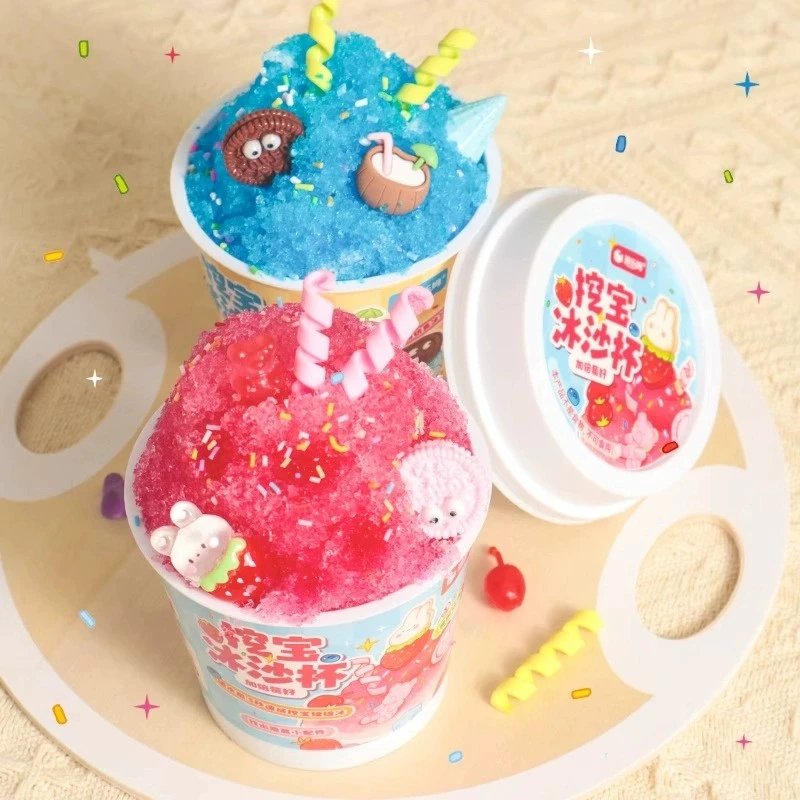 迷你微缩食玩挖宝沙冰杯儿童手工diy模型小摆件全套小女孩子玩具6