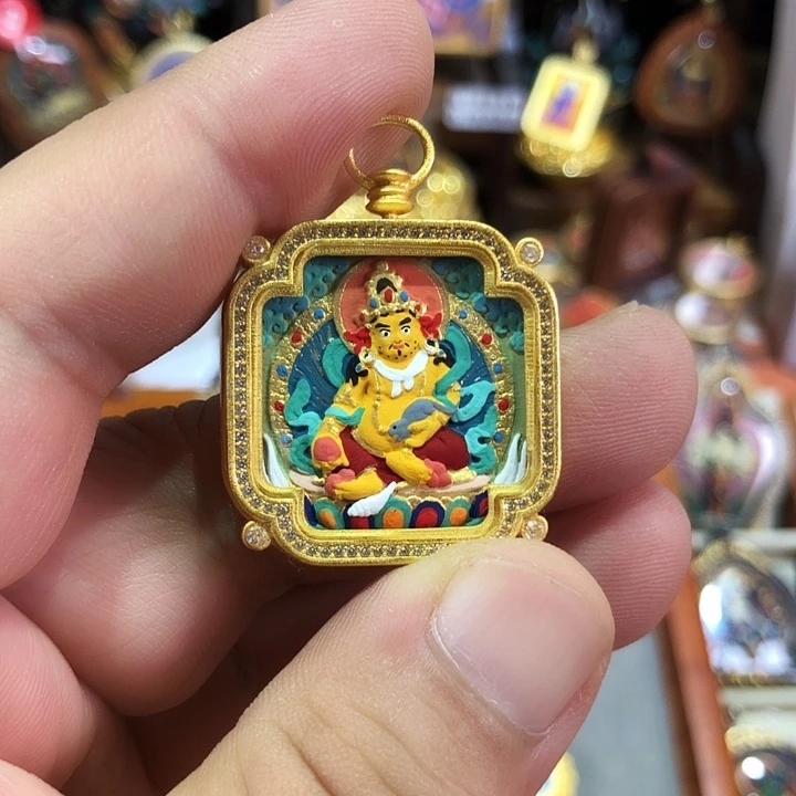 泥塑黄财擦擦黄财擦擦