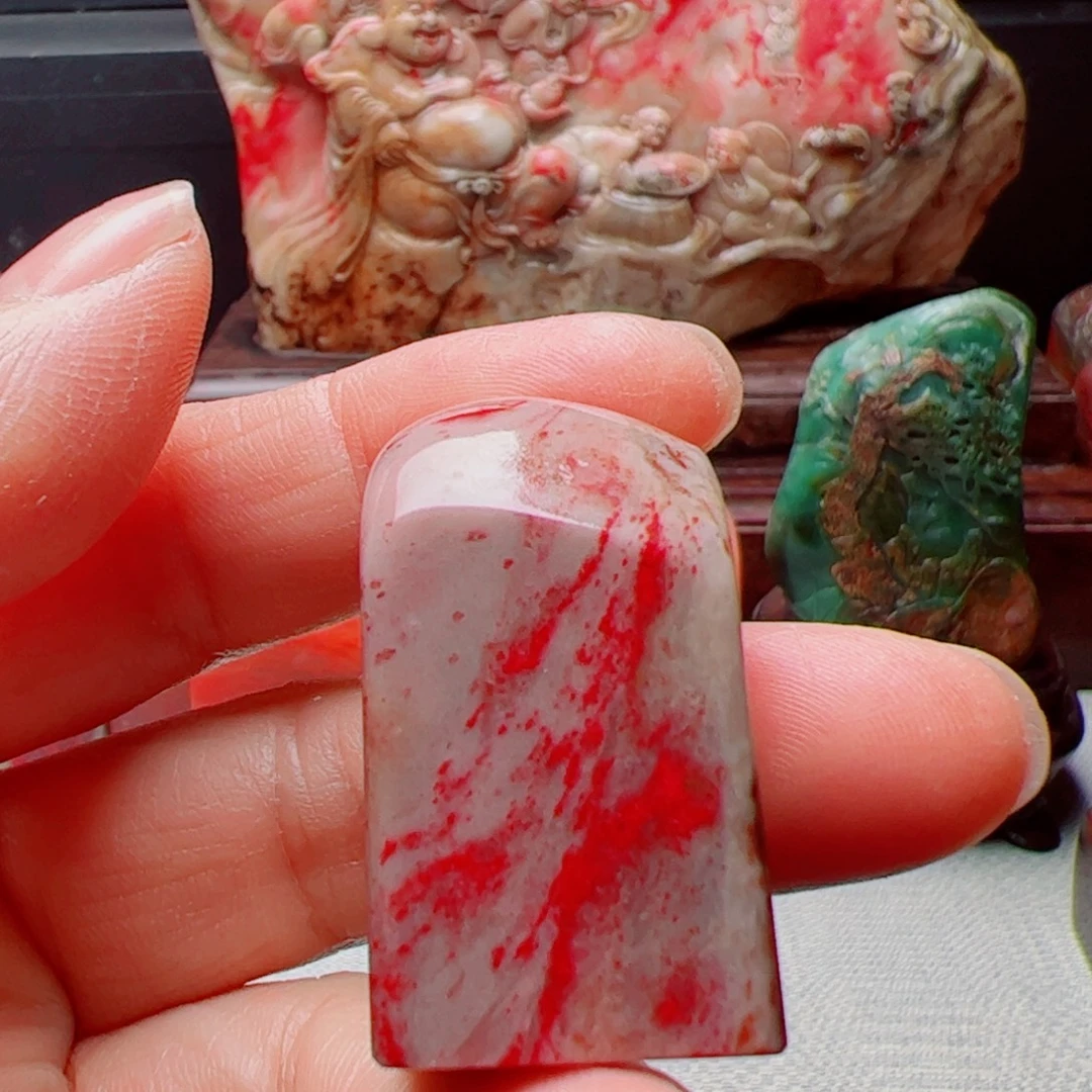 昌化石昌化鸡血石印章