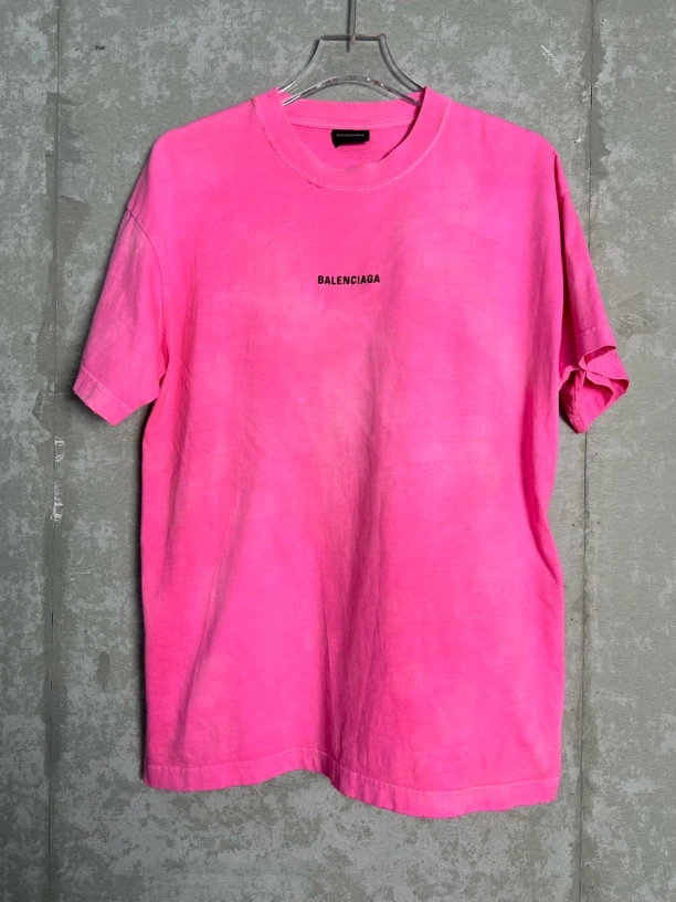 未使用 Balenciaga/巴黎世家 L*1/前后logo刺绣短袖/06555/JP