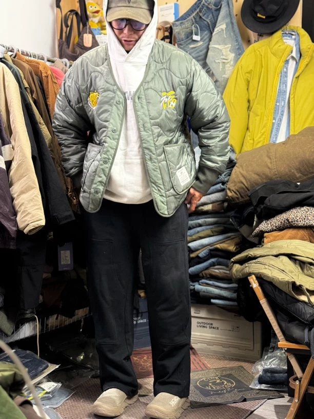 冬季新款美式550克重阔腿裤弯刀裤休闲卫裤运动裤情侣同款