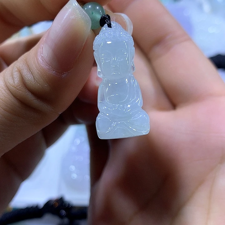 翡翠颈饰未镶嵌天然翡翠A货吊坠