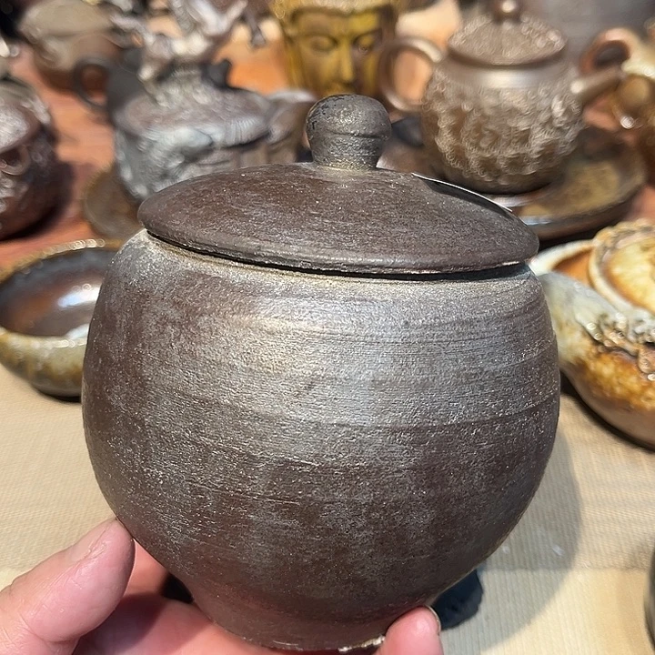 摆件柴烧裸烧茶具放漏174