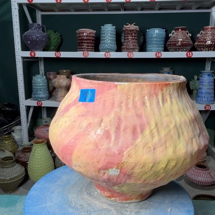 天***吻景德镇陶瓷花盆花器781