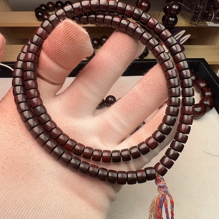 小叶紫檀手串/手链7X5药片珠