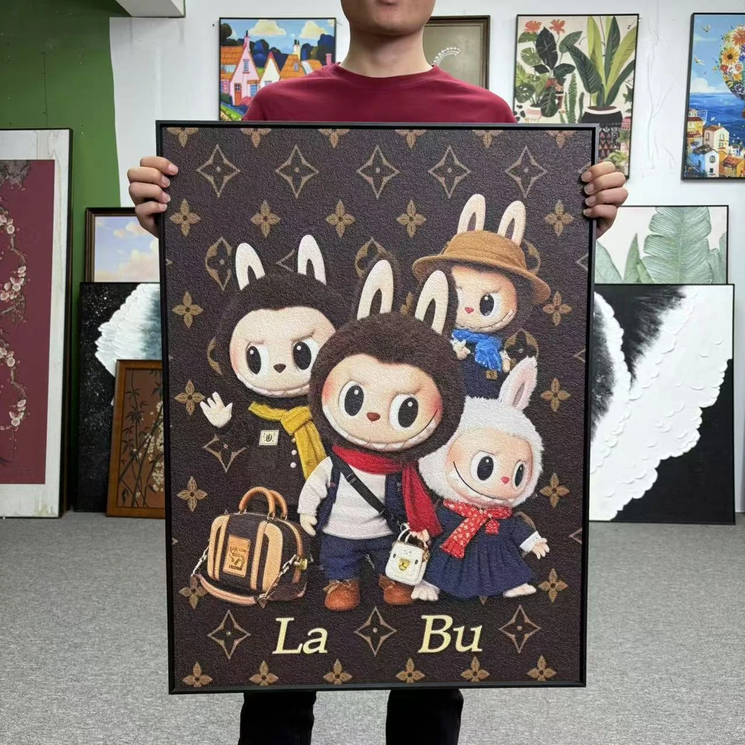 潮流卡通装饰画适合客厅卧室房沙发背景墙装饰6080