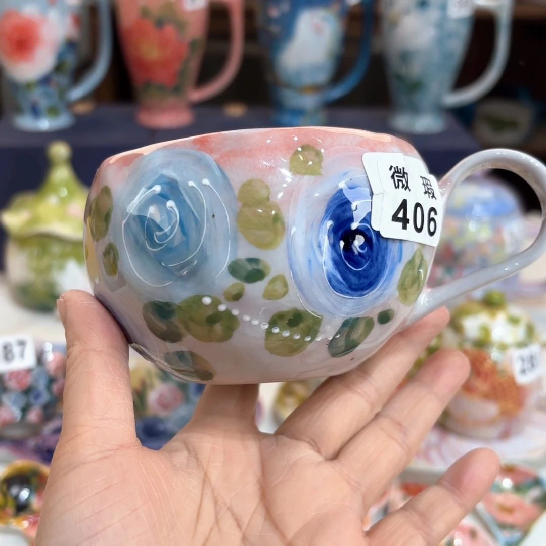 景德镇手绘高温釉下彩陶瓷茶具