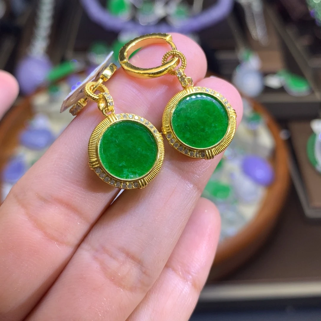 翡翠颈饰银S925镶嵌翡翠