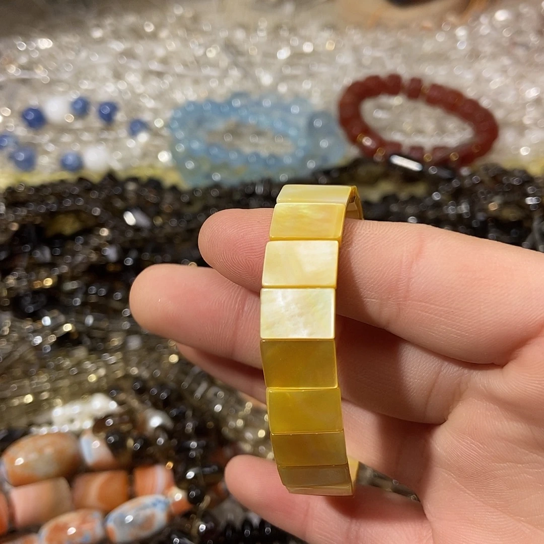 玛瑙/玉髓散珠贝壳手牌