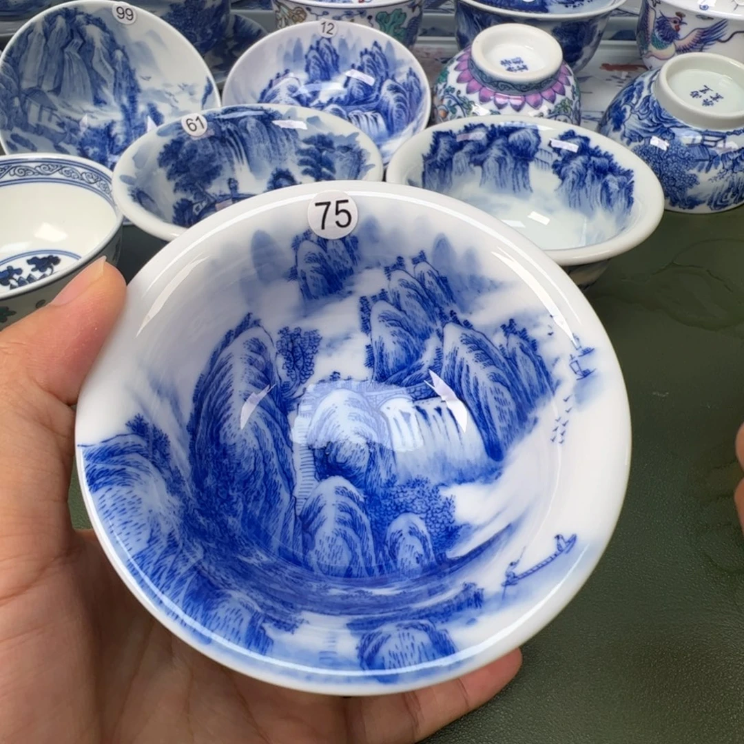 景德镇纯手工纯手绘茶具木木75