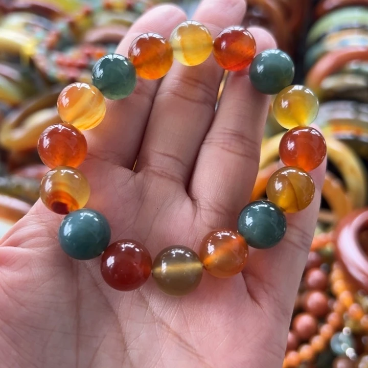 蛇纹石玉未镶嵌手链