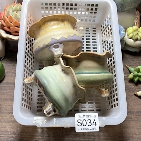 紫砂花盆034福利品口径7到8左右