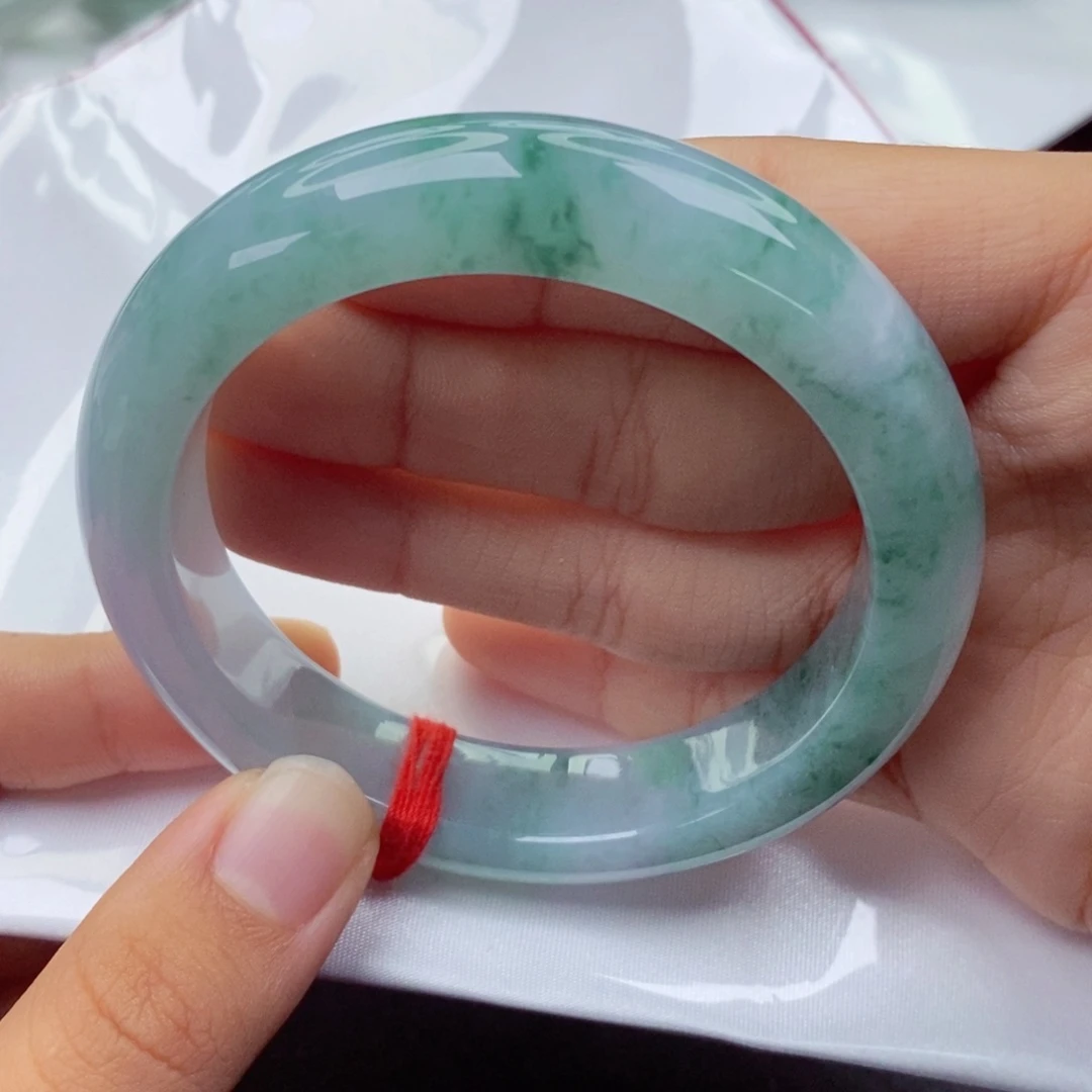 翡翠未镶嵌手镯5657正圈