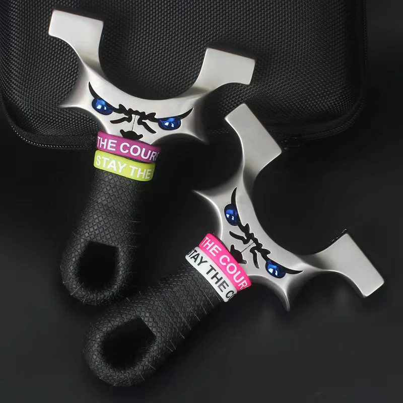 加厚不锈钢4代龙齿快压怪兽造型户外高精度弹弓玩具