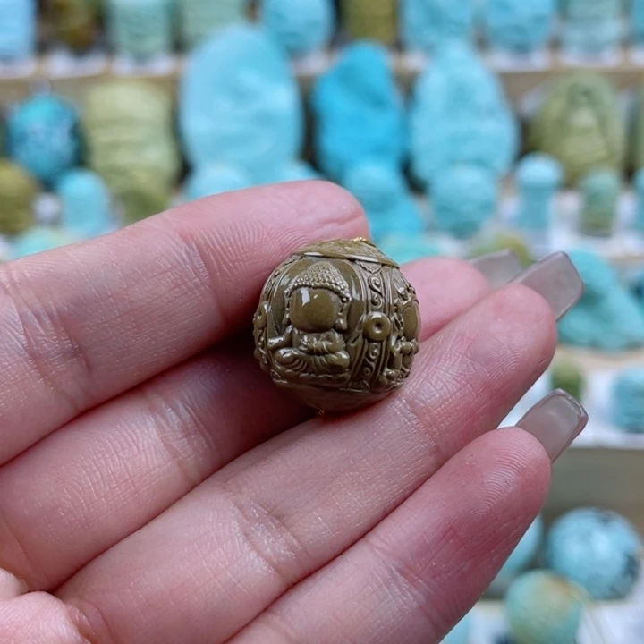 绿松石未镶嵌珠宝奇石18mm