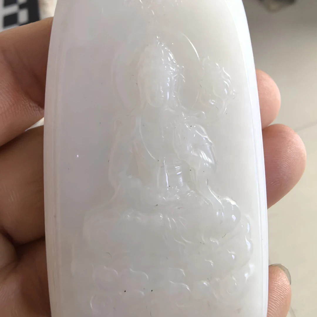羊脂玉观音菩萨手工精雕创意个性