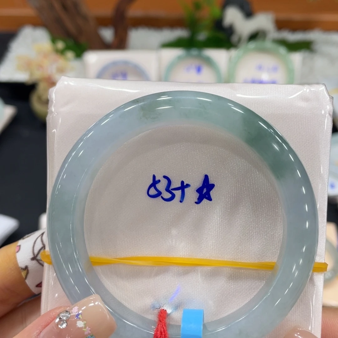 未镶嵌手镯翡翠天然缅甸翡翠A货手镯 66