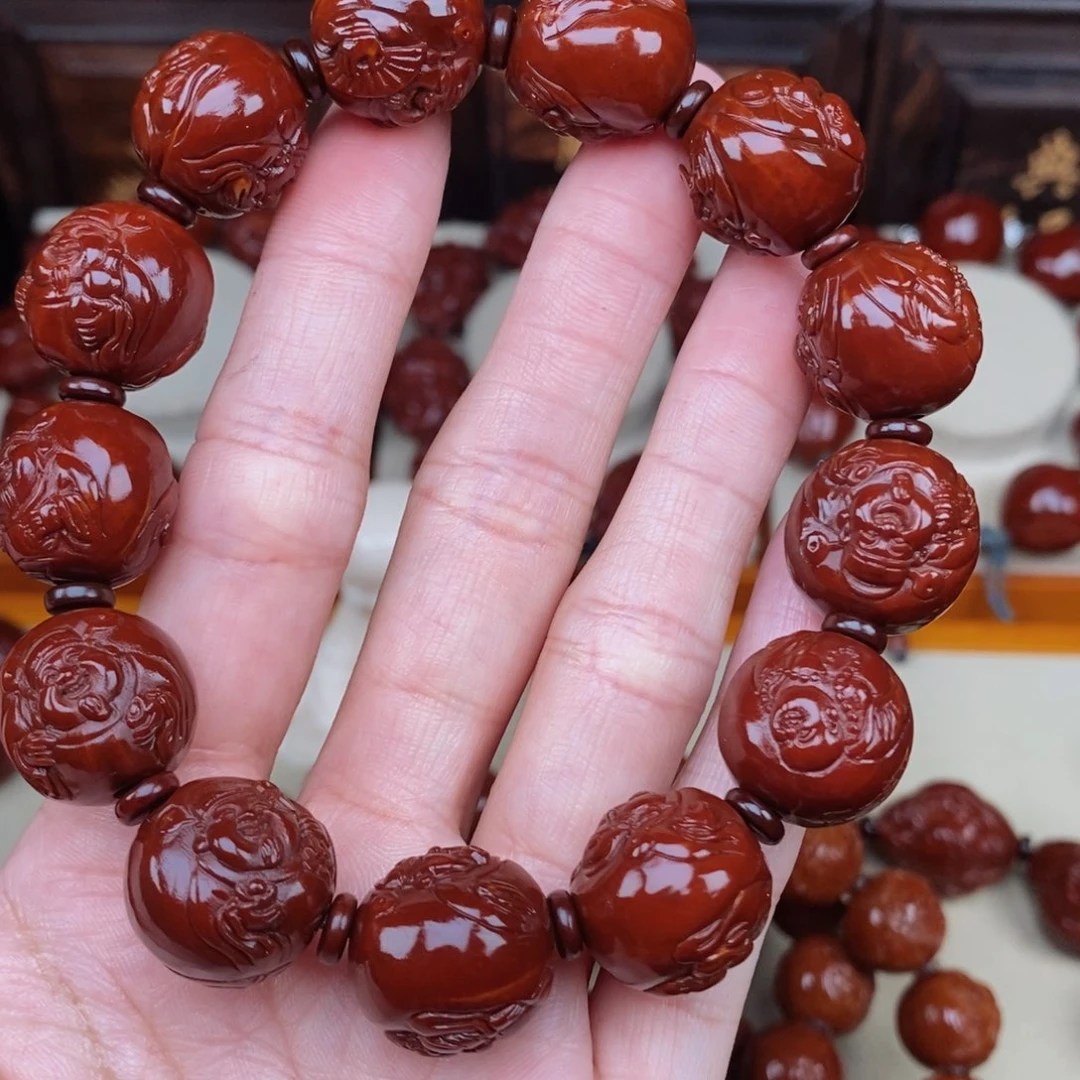 逍***遥橄榄核吊坠财迷财迷