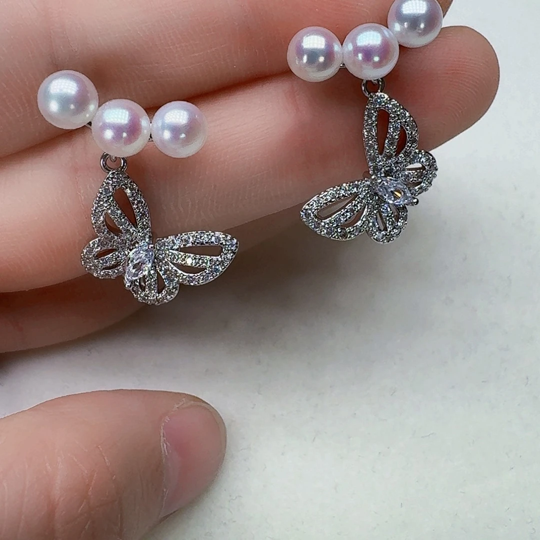 未镶嵌淡水珍珠耳饰