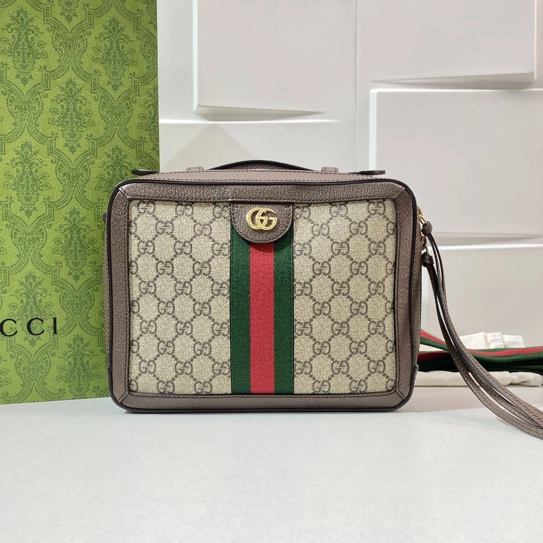 95新 GUCCI/古驰 小野专属 古驰老花单肩包 LM2245