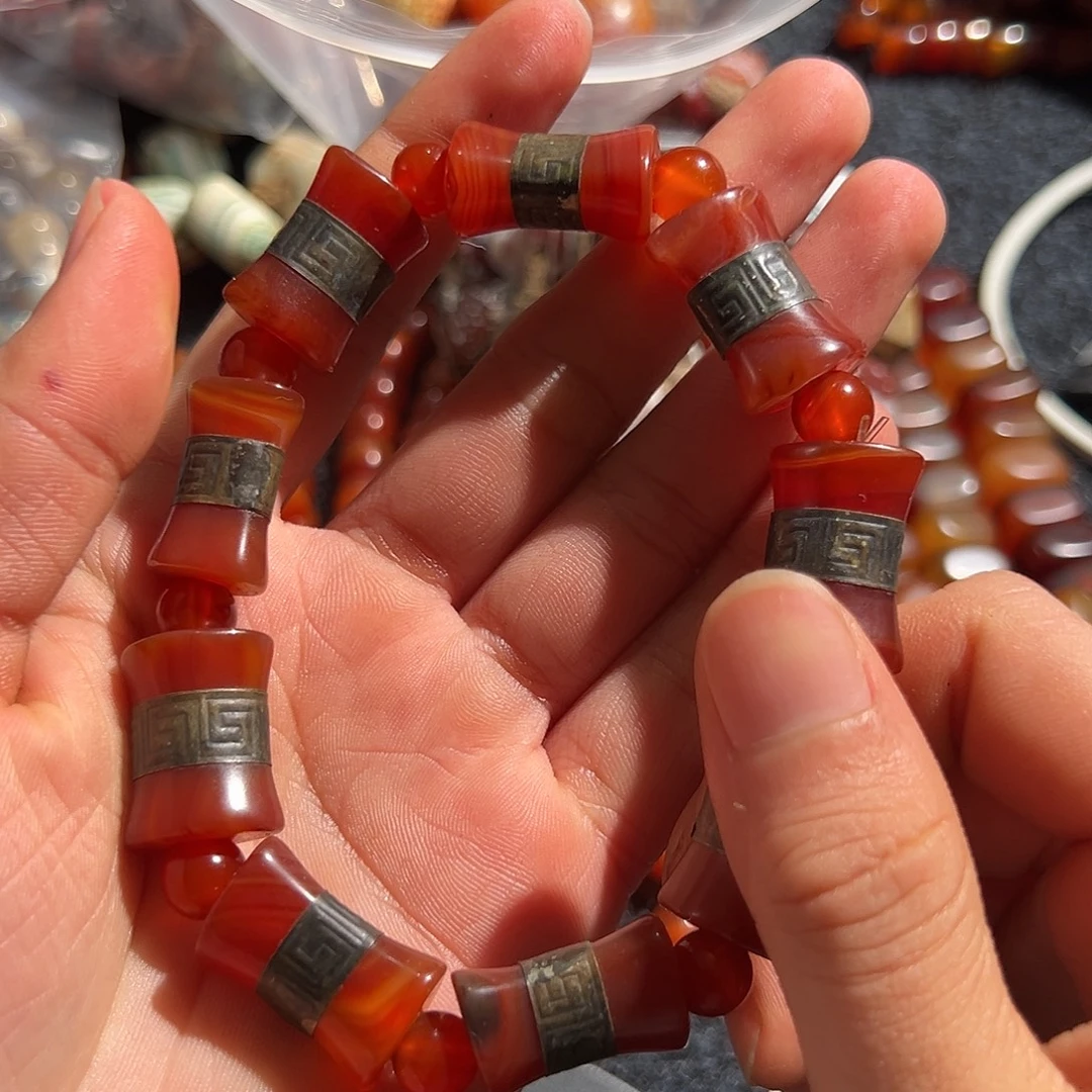 玛瑙/玉髓未镶嵌手链