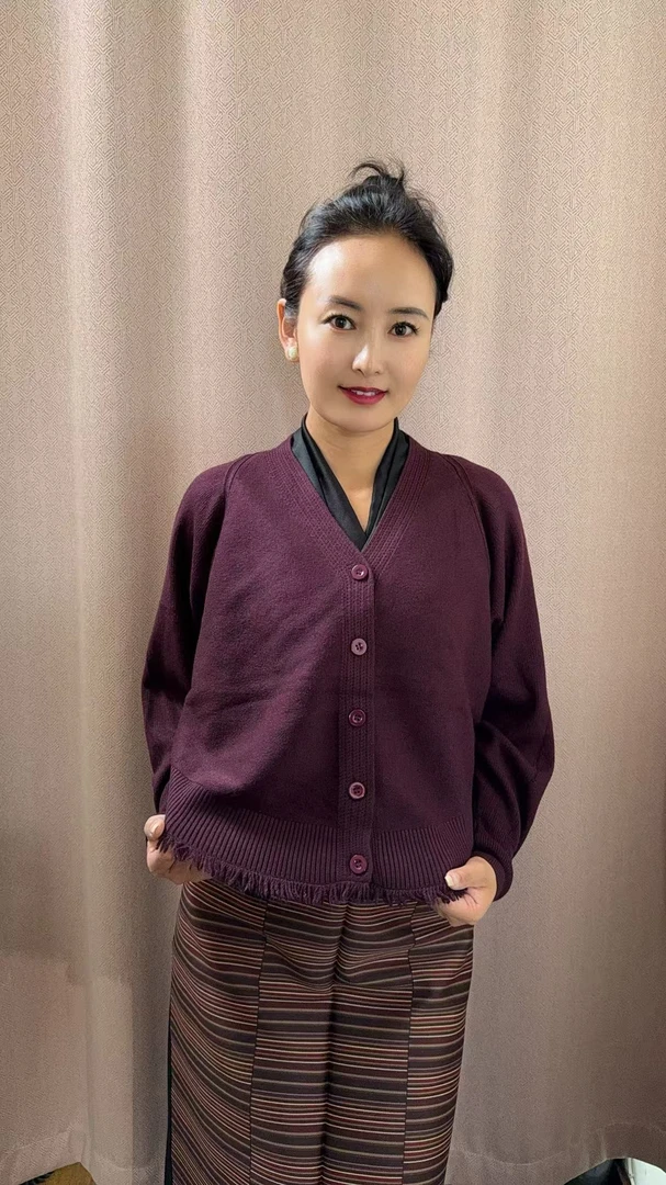 藏装外套，秋季新款毛衣