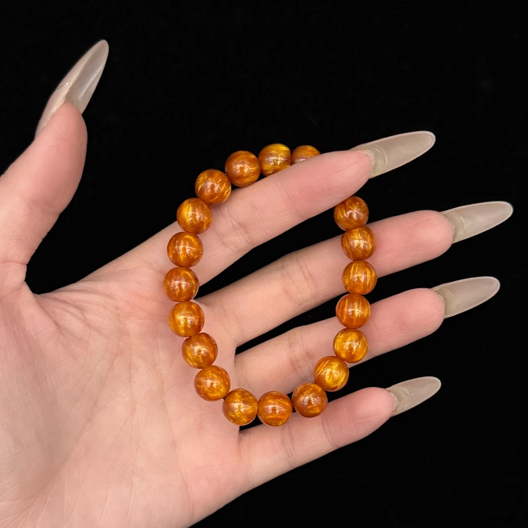 m-aa146  【无礼盒】金丝海柳单圈手串