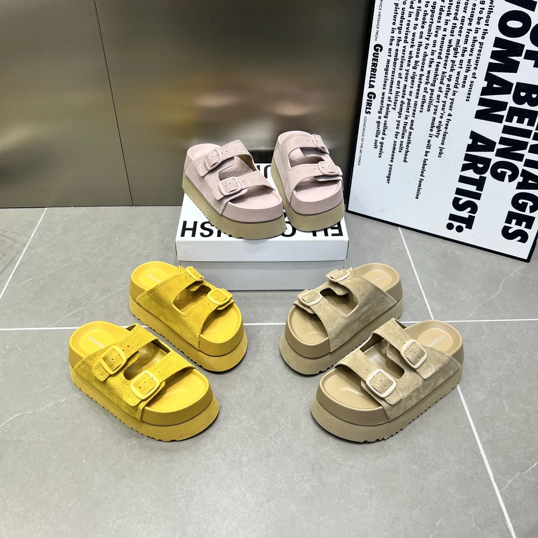 时尚百搭休闲拖鞋厚底潮流外穿夏季露趾网红ins