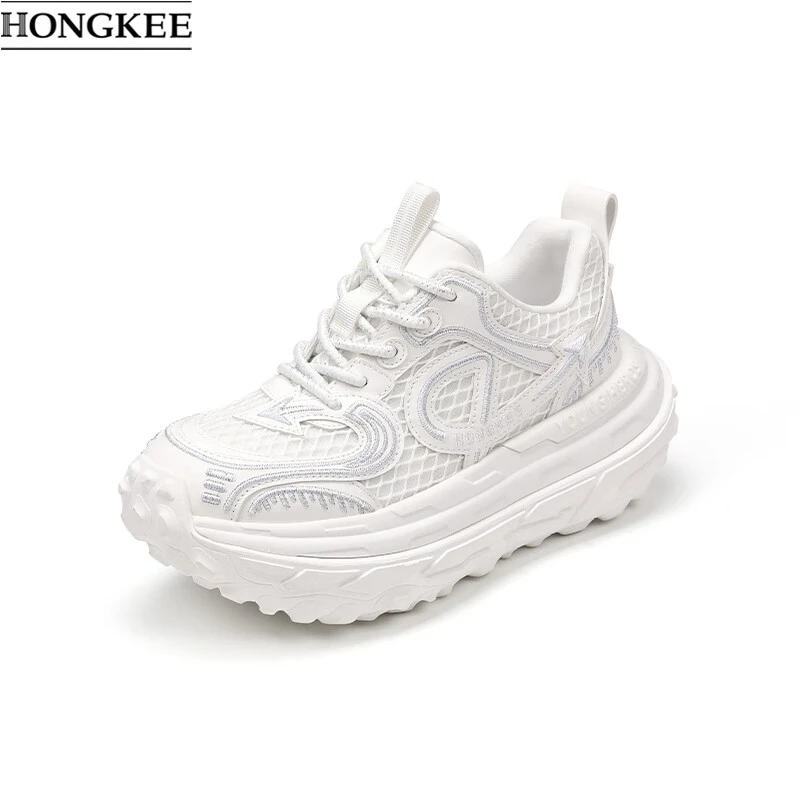 25春季网面系带休闲舒适增高轮胎底老爹鞋H885Y100