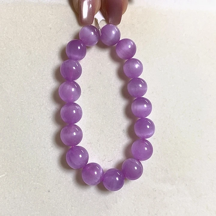 紫锂辉高冰收藏级手串10+未镶嵌锂辉石