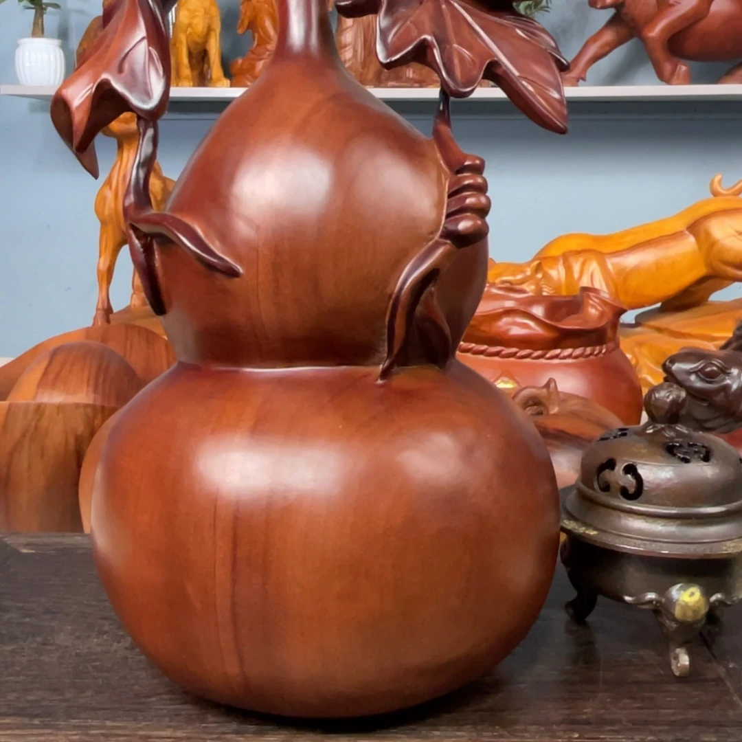 香樟木葫芦摆件家居装饰摆件