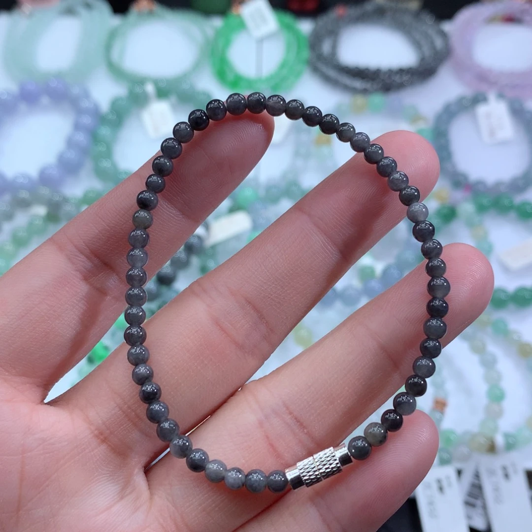翡翠手链未镶嵌天然