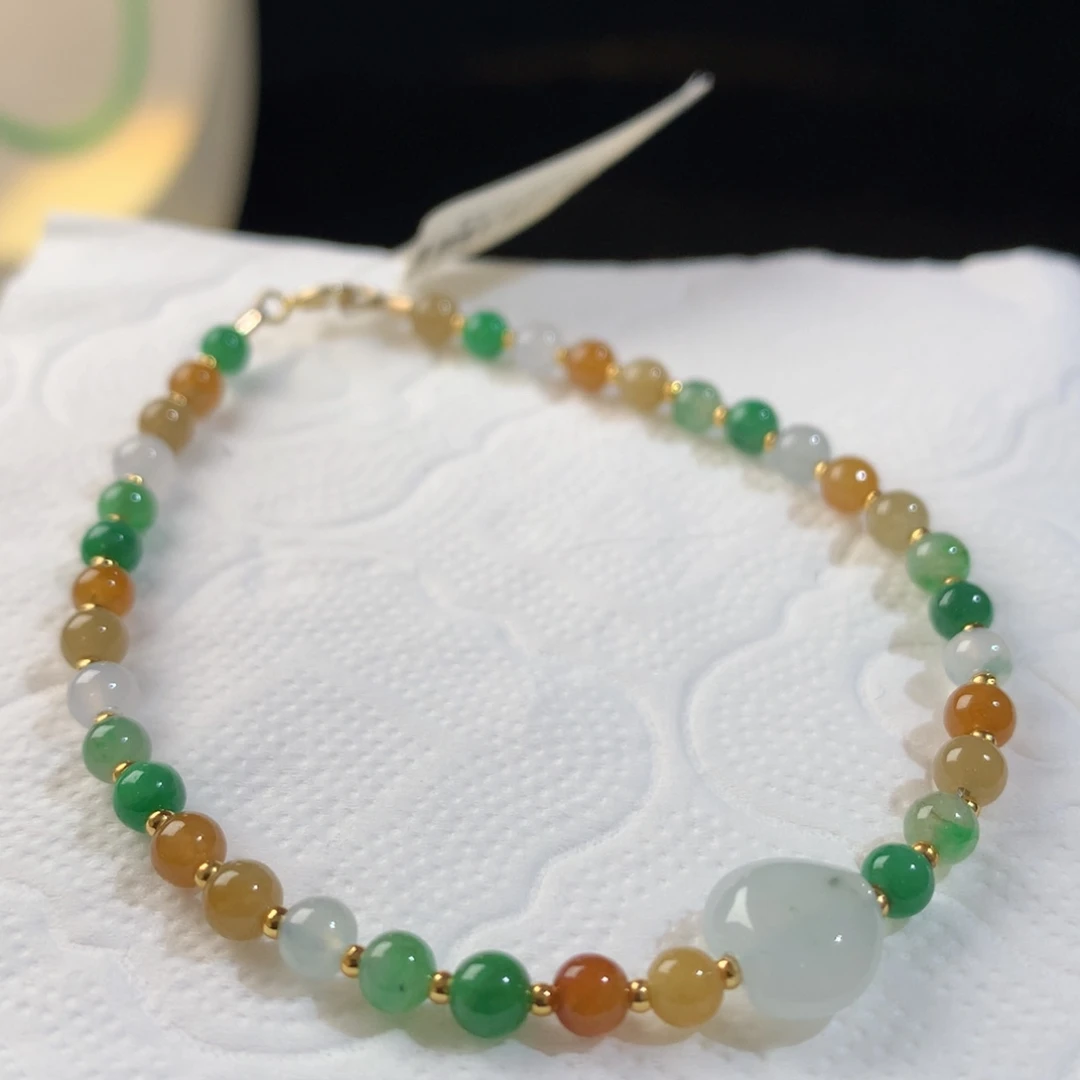 定制翡翠未镶嵌多宝小米设计款   毛货定制 新品