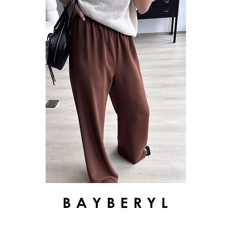 CC12-BAYBERYL老贝空气裤*窄腰松紧三醋显瘦秋休闲裤XXK4E2001