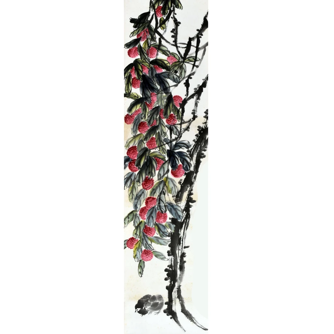 HM10079 吉利 138×34cm 纸本立轴 4.2平尺