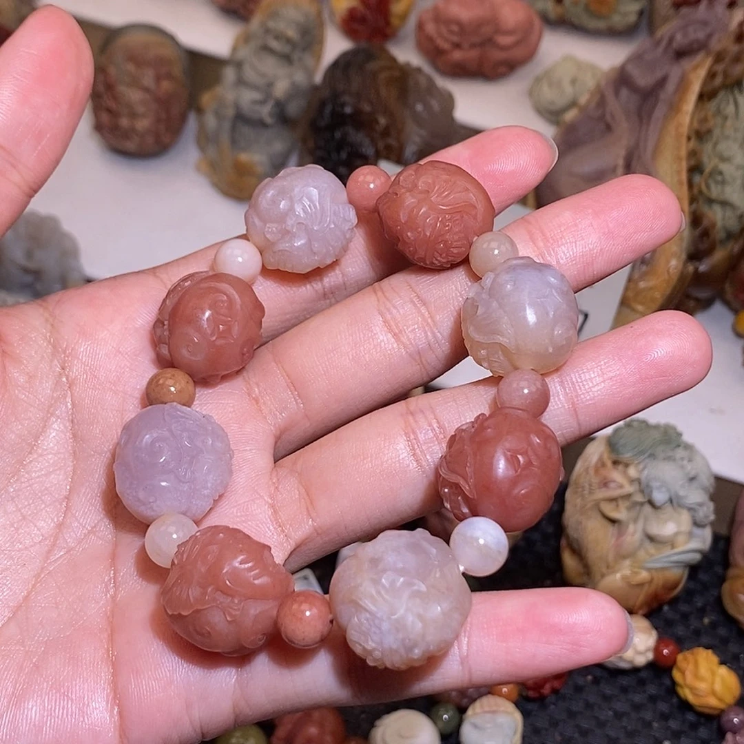 石英质玉（阿拉善玉）未镶嵌手链