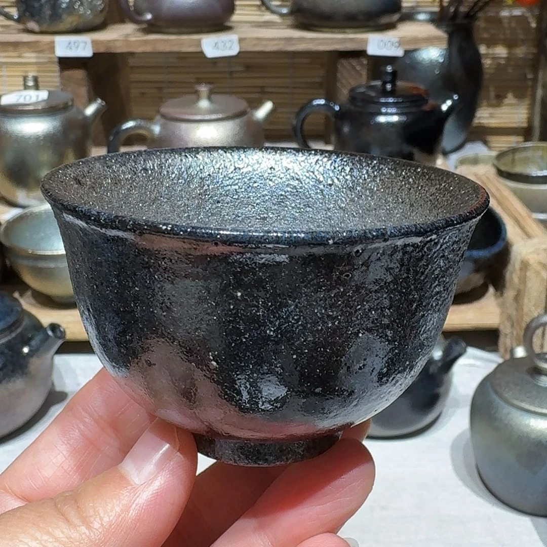 壶建水紫陶紫泥柴烧杯