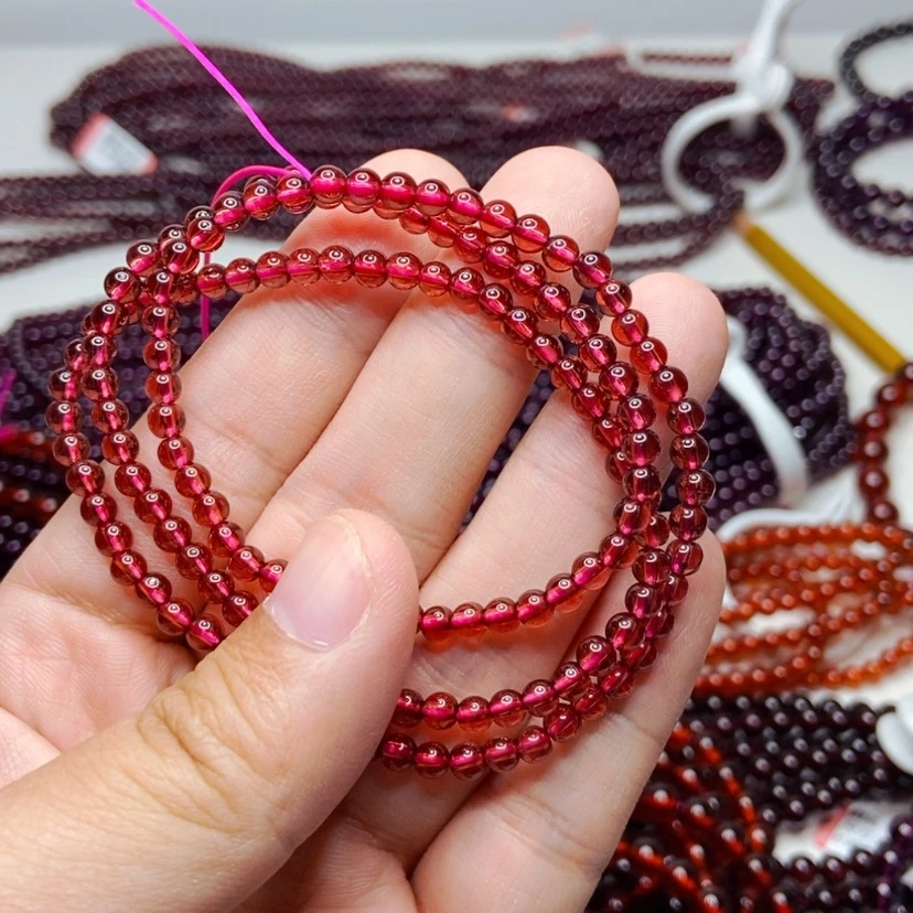 【闪购商品】手链未镶嵌石榴石4.毫米