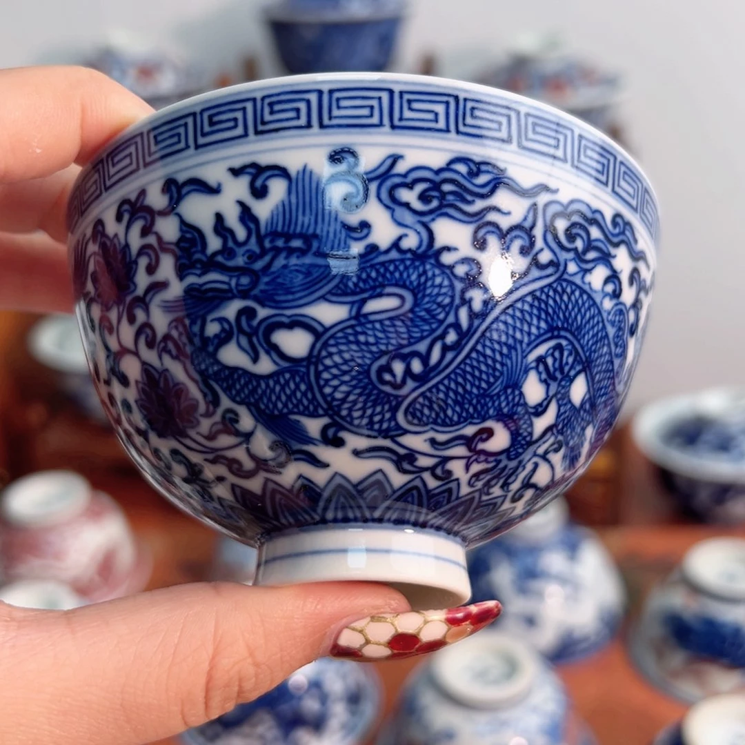 清***雨景德镇毛仔柴窑主人杯