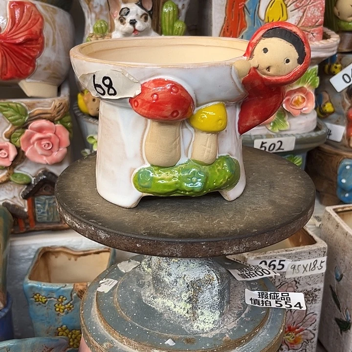 粗陶材质多肉花盆