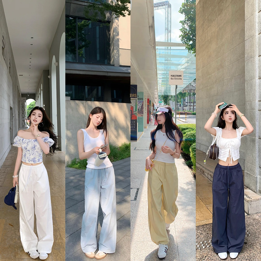 “Bella出街”简约清爽的帅谁能不爱？细节控侧边拼接撞色工装裤