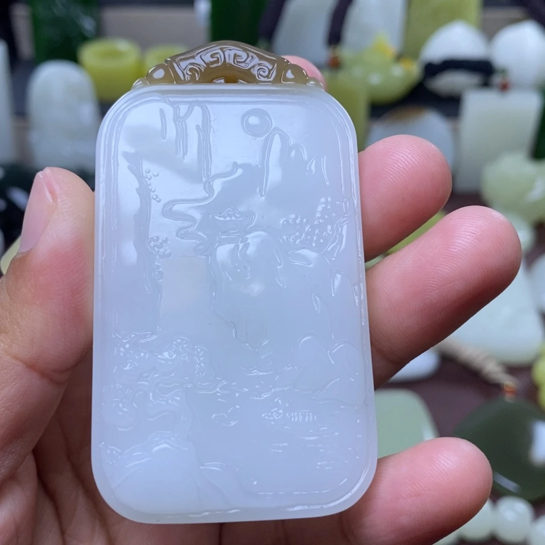 和田玉未镶嵌颈饰