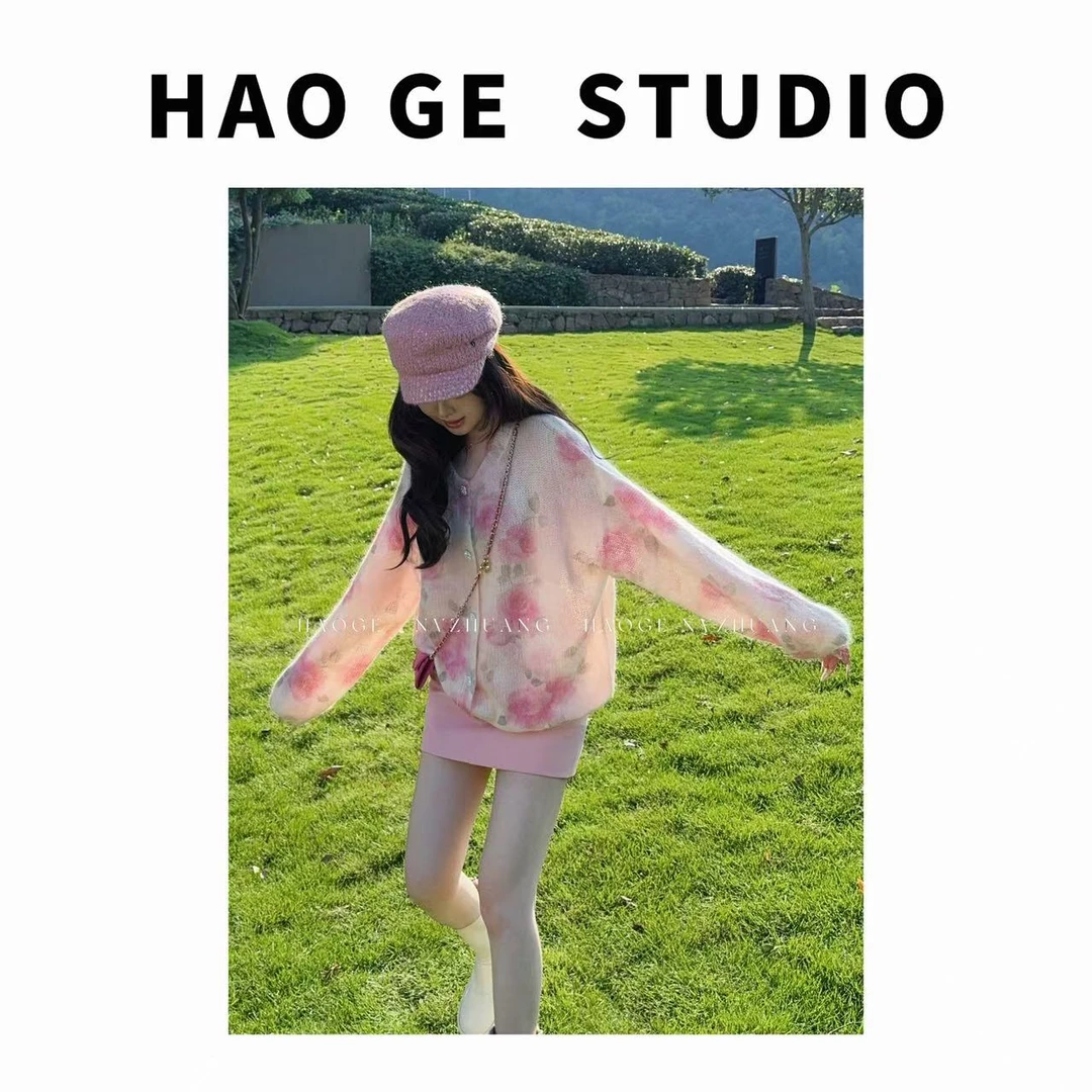 婉儿●浪漫满屋HGQ5MY3011A毛衣预慵懒风套头设计感圆领时尚款
