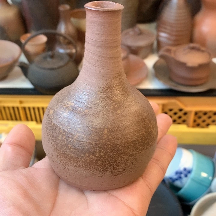 备前烧花瓶一个备前烧