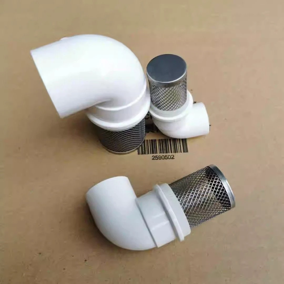 海翼 PVC不锈钢过滤网罩弯头水池隔滤网杂质自来水管网筛鱼缸网筒