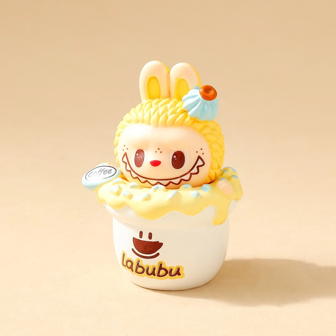 【直播拆】拿铁咖啡兔子 DIY手工配件树脂摆件