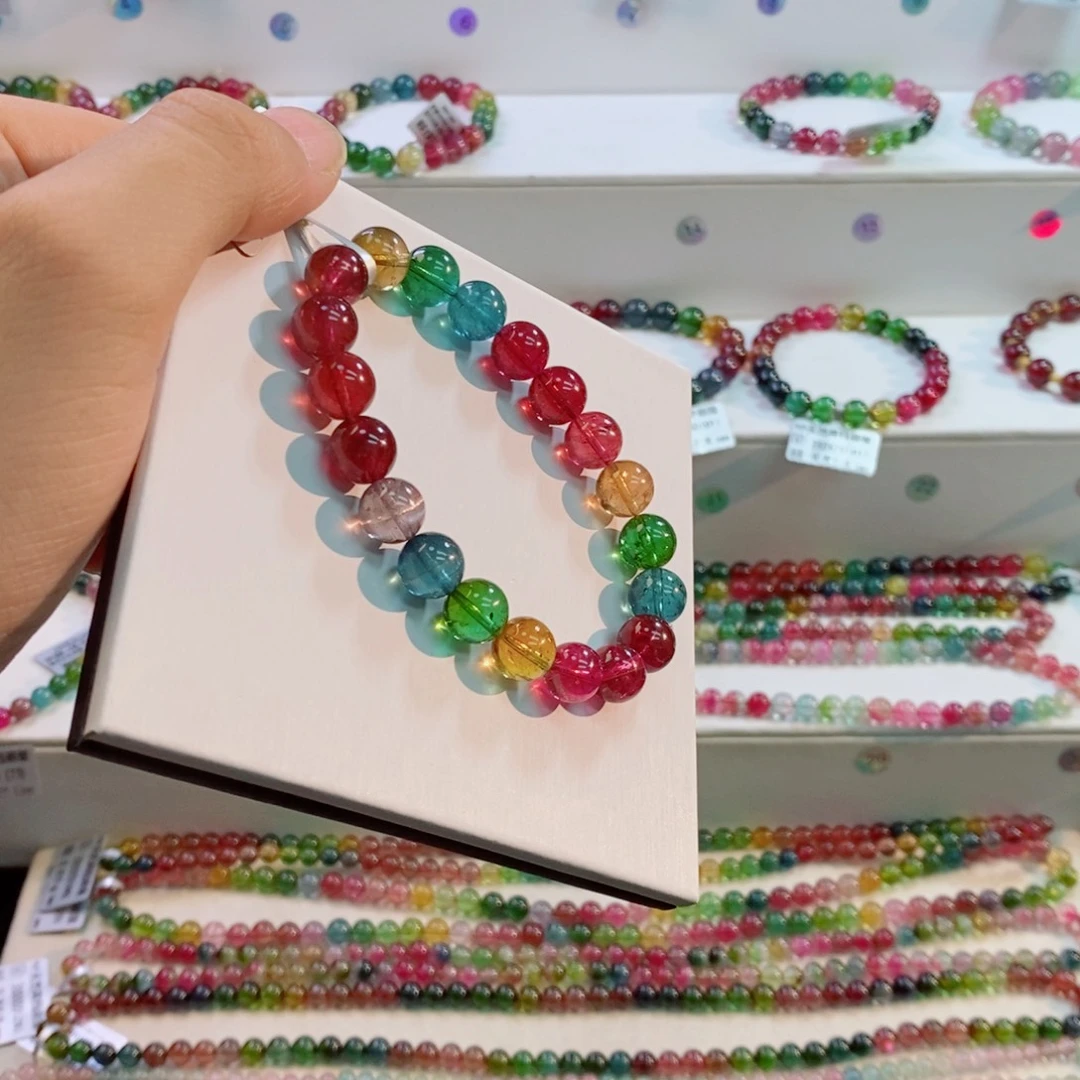 碧玺手链未镶嵌多样性发一条