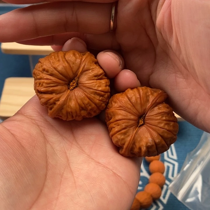 桃核吊坠南瓜墩 有修